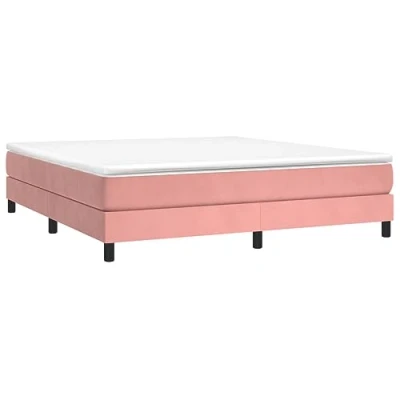Afbeelding van Boxspringframe fluweel roze 180x200 cm