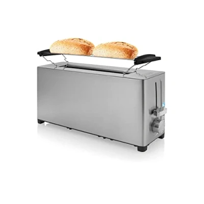 Afbeelding van Princess 142401 RVS Broodrooster Long Slot 7 instelbare standen 1050 W