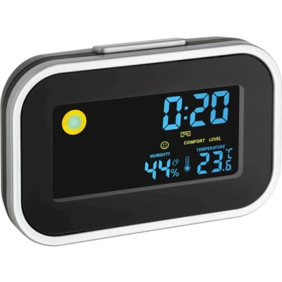 Afbeelding van TFA Dostmann 60.2015 Wekker Quartz Zwart, Zilver Alarmtijden: 1
