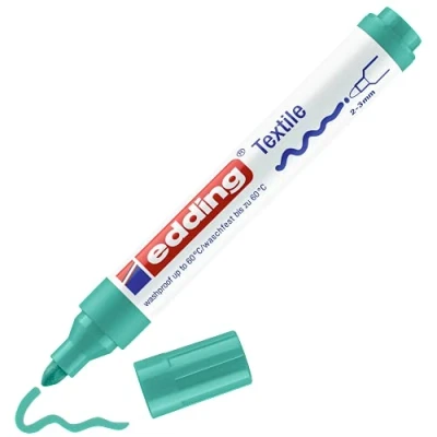 Afbeelding van Viltstift edding 4500 textiel rond 2 3mm vaalgroen