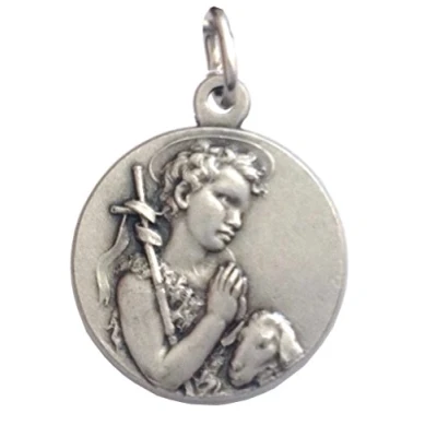 Afbeelding van Igj Medaille van Sint Jan de Doper Het Jonge Kind Medailles Beschermheiligen, Messing, Zonder Steen