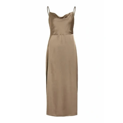 Afbeelding van VILA Viravenna Strap Ankle Dress Galajurk, Dames, Maat: 34, Fossil