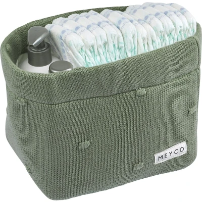 Afbeelding van Meyco Mand Medium Mini Knots Forest Green