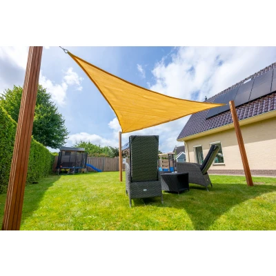 Afbeelding van Wovar Schaduwdoek Driehoek 600 cm Zand 320gr/m2 Per Stuk
