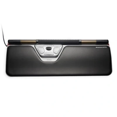 Afbeelding van Contour Design RollerMouse RED Plus Set met muis en muismat Kabelgebonden Zwart, Zilver 7 Toetsen 600 dpi, 800 1000 1200 1400 1600
