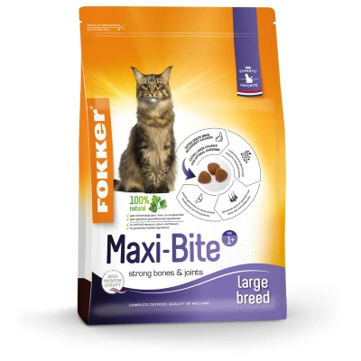 Afbeelding van Fokker Cat Maxi Bite Kattenvoer 2.5 kg
