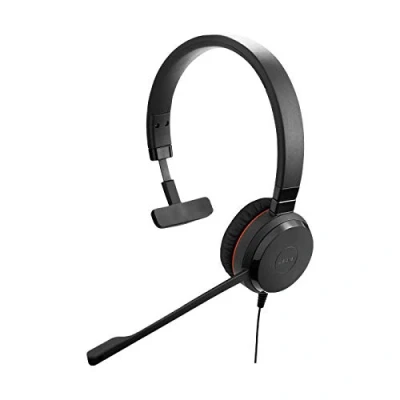 Afbeelding van Jabra Evolve 30 UC Mono hoofdtelefoon Unified Communication voor VoIP softphone met passieve ruisonderdrukking aansluiting 3,5 mm jack zwart