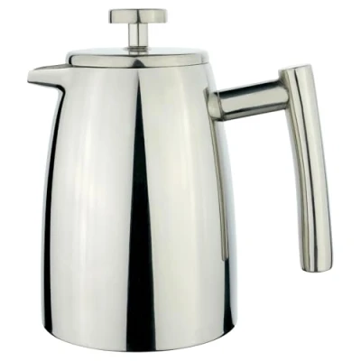 Image de Cafe Ole Stal Belmont Cafetière à double paroi 3 tasses de café, Acier inoxydable, Fini miroir, 8 Cup / 1L