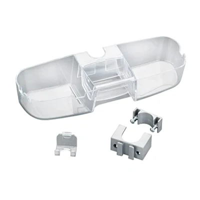 Afbeelding van WENKO Douchestangrek Premium 36x8cm transparant Doucherek zonder boren Douchecaddy Douchemand