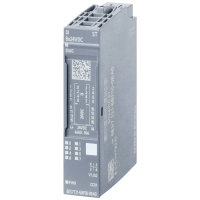Afbeelding van Siemens 6ES7131 6BF00 0CA0 PLC ingangsmodule 30 V, 24 V/DC