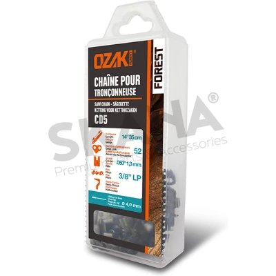 Afbeelding van Zaagketting OZAKI, halfhaaks, in blisterverPakking: 3/8&quot;LP .050 (1,3mm) 52 schakels.