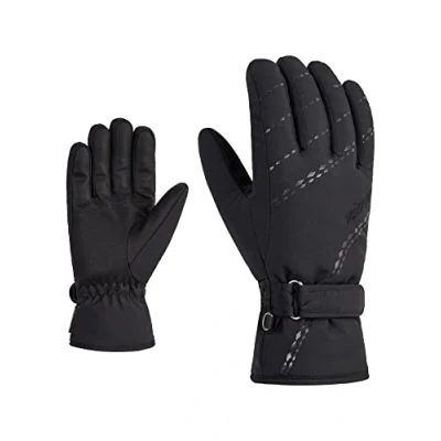 Afbeelding van Ziener Korva Skihandschoenen voor dames, wintersport, warm, ademend, zwart, maat 8,5