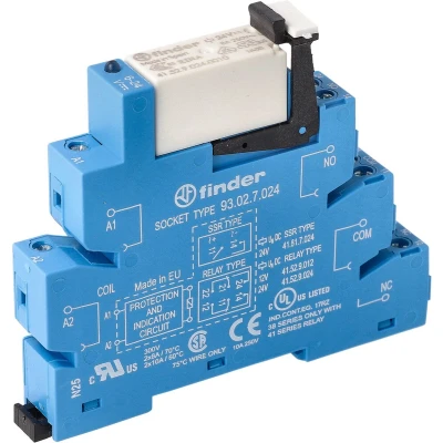 Afbeelding van Finder 38.52.7.024.0050 Koppelrelais 24 V/DC 8 A 2x wisselcontact 1 stuk(s)