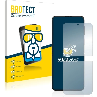 Afbeelding van BROTECT Screenprotector voor Samsung Galaxy Z Flip 4 Folie Beschermfolie Beschermglas transparant