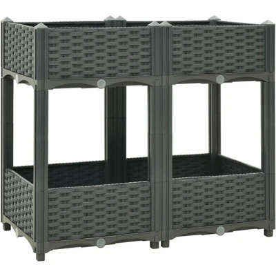 Afbeelding van Plantenbak verhoogd 80x40x71 cm polypropyleen