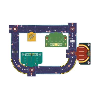 Afbeelding van Djeco crazy motors autoweg puzzel 24st