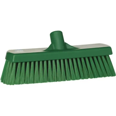 Afbeelding van Vikan Bezems en Vegers Medium Vloerveger Met Polyester Vezels 300x90x130mm Vezellengte: 63mm Groen