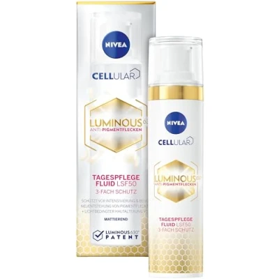Afbeelding van Nivea Cellular Luminous 630 ANTI Pigment Spots DAY Fluid SPF 50 Serum, Maat: 40 ml,