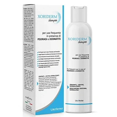 Afbeelding van Xoriderm Zachte en nuttige shampoo bij psoriasis dermatitis van de hoofdhuid, jeuk roodheid laatste
