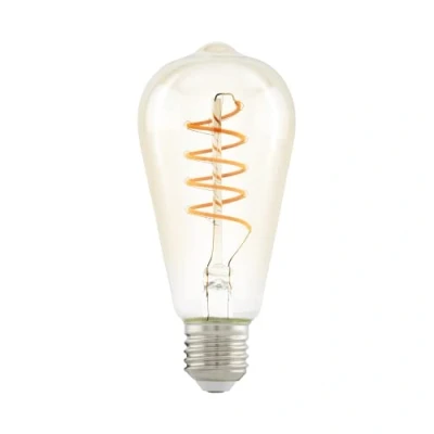 Afbeelding van EGLO LED Stepdimming Lamp E27 Ø 6,4 cm ST64 Amber 2200K