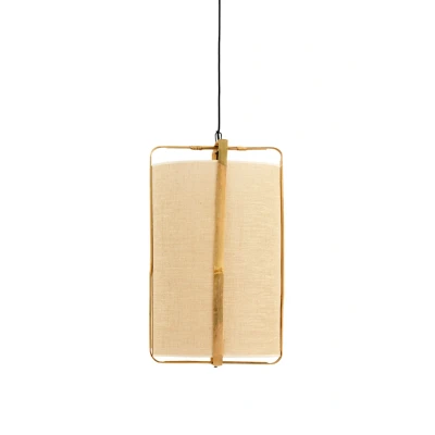 Afbeelding van Light &amp; Living Hanglamp SENDAI Ø37x66cm Bruin