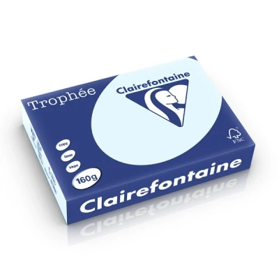 Image de Clairefontaine papier couleur 160 g/m² A4 (250 feuilles) bleu