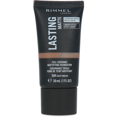Afbeelding van Rimmel Lasting Matte Foundation 504 Deep Mocha