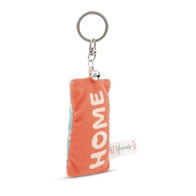 Afbeelding van Magni, Vrouwen, Sleutelhanger, NICI Schlüsselanhänger Mini Plüschkissen Home mit Glöckchen 8cm, Veelkleurig