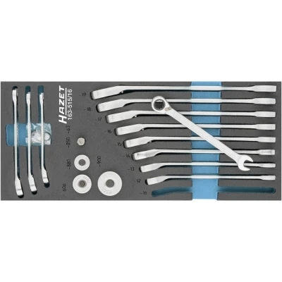 Afbeelding van HAZET 163 515/16 Ring steeksleutelset 16 delig