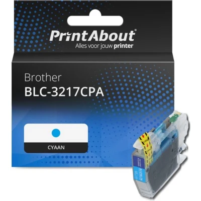 Afbeelding van Huismerk Brother LC 3217C Inktcartridge Cyaan Hoge capaciteit