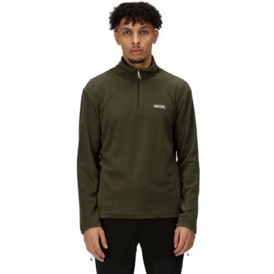 Afbeelding van Regatta Half Zip Fleece Jacket Heren Outdoor , Wandelen, fietsen, reizen, golf, 1/2 rits extra warm lichtgewicht Jakcet Casual Top Gerecycleerde Thermische anti pil