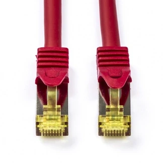 Afbeelding van Netwerkkabel Cat7 S/FTP 3 meter (100% koper, LSZH, Rood)