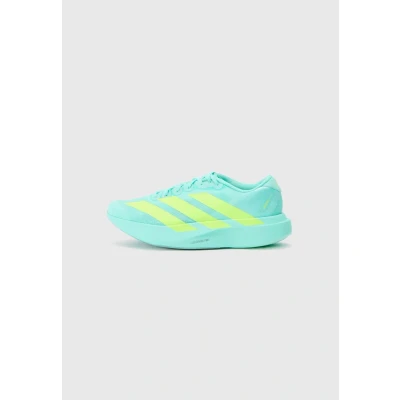 Afbeelding van adidas Performance Adizero EVO SL Hardloopschoenen voor op de weg, Maat: 45 1/3, Flash aqua/lucid lemon/mint ton Textiel/ synthetisch