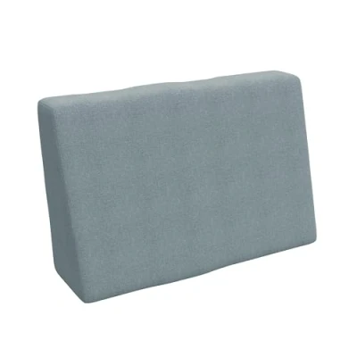 Afbeelding van POKAR Kussen voor europallets 1 rugleuning 60 cm x 40 20/10 cm, van koudschuim, zeer comfortabel, tuinbank, binnen en buiten, zonder pallet, blauw