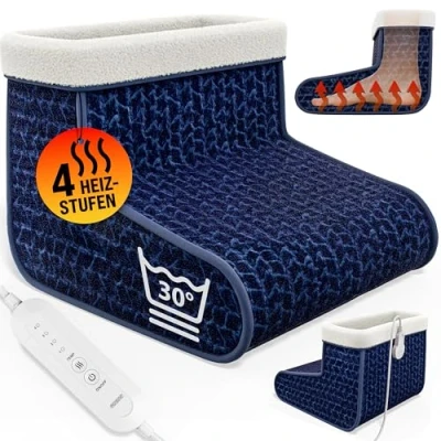 Afbeelding van MONZANA Voetenwarmer Elektrisch 4 Temperatuurstanden Timer Blauw