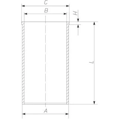 Afbeelding van MAHLE ORIGINAL 043 WT 40 00 Cilindervoering 91,48mm