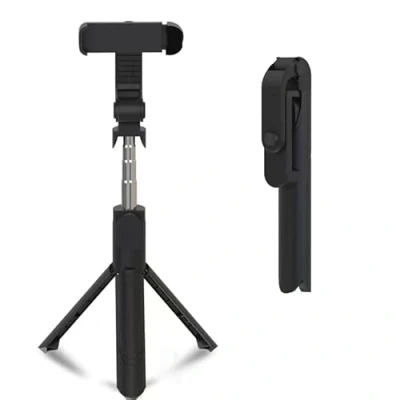 Afbeelding van Universeel Selfiestick met Tripod Verstelbaar Bluetooth Remote Compact &amp; Lichtgewicht