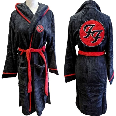 Afbeelding van Foo Fighters FF Logo Badjas L/XL Zwart