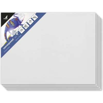 Afbeelding van Kangaro canvaspaneel 30x40 cm 3mm board 3x primed set 5 stuks K 803040