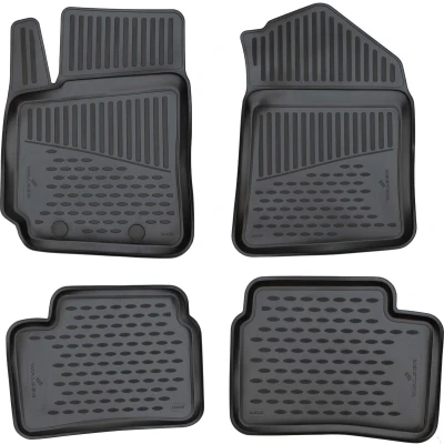 Afbeelding van WALSER XTR 75172 Vloermatset Rubber voor en achter Zwart Op maat gemaakt