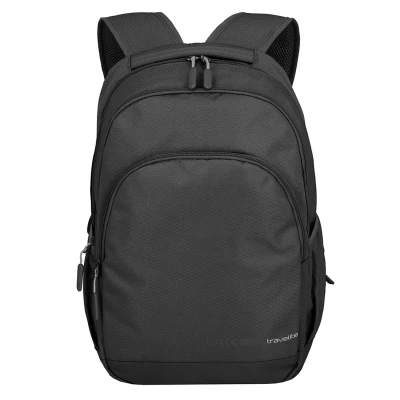 Afbeelding van travelite rugzak met gevoerd laptopvak voor 15,6 inch laptop, kick off, vakantie en sport, 45 cm, 22 l, zwart, laptoprugzak, zwart., Laptop