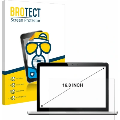 Afbeelding van BROTECT Screenprotector voor Laptops met 16 inch Schermen [354 mm x 199 mm, 16:9] Folie Beschermfolie matte