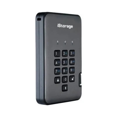 Image de iStorage diskAshur PRO² Disque dur chiffré 4 To externe (portable) USB 3.1 FIPS 197 SHA 256 bits bit AES XTS Conformité TAA