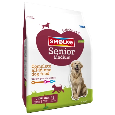 Afbeelding van Smolke Senior Medium Kip&amp;Lam&amp;Vis Hondenvoer 3 kg