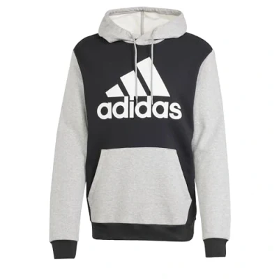 Afbeelding van adidas Sportswear Essentials BIG LOGO Hoodie, Heren, Maat: Medium, Black medium grey heather