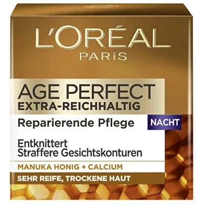 Afbeelding van L&#039;Oréal Paris Skin AGE Perfect Extrarich Manuka Night Cream 50ML Nachtverzorging, Dames, Maat: 50 ml,
