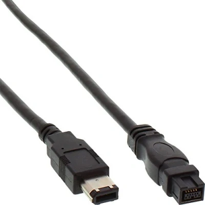 Afbeelding van InLine FireWire kabel 6 polig mannelijk/mannelijk 9 1 m