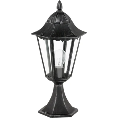 Afbeelding van EGLO Navedo Sokkellamp Buiten E27 47 cm Zwart/Zilver