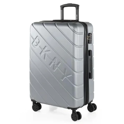 Afbeelding van DKNY Travel Bagage Set 4 Wheeled Lichtgewicht Set. TSA cijferslot, Zilver