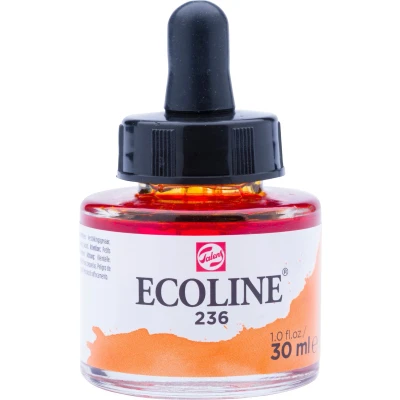 Afbeelding van Talens Ecoline Waterverf Flacon Van 30 Ml, Lichtoranje